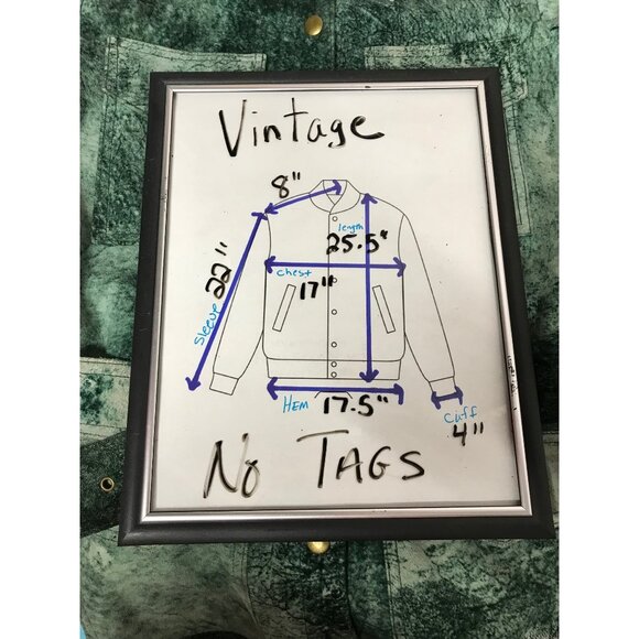 Vintage Small Marbled Green Textured Jacket Belt Gold Snap Buttons Suede Like - Picture 8 of 9